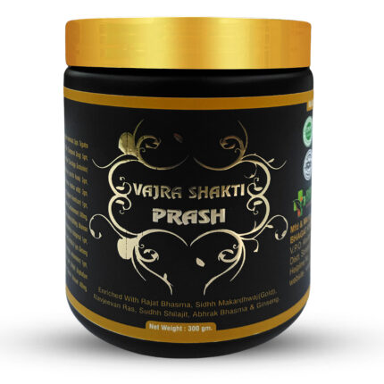 Vajra Shakti Prash | Ayurvedic Health Tonic for Strength, Energy & Stamina | Enriched with Rajat Bhasma, Shilajit, Makardhwaj Gold, Abhrak Bhasma & Ginseng | 300g Herbal Supplement