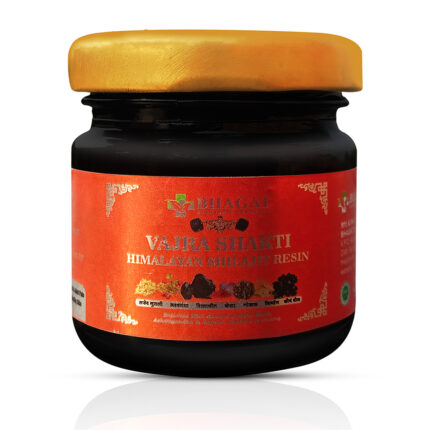 Bhagat Vajra Shakti Himalayan Shilajit Resin | Enriched with Safed Musli, Ashwagandha, Kesar & More | Pure Ayurvedic Energy & Stamina Booster for Men & Women | 30g