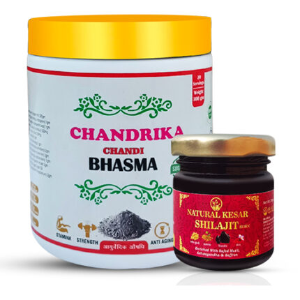 Chandrika Chandi Bhasma 300G and Natural Kesar Shilajit Resin 30G best combo offer